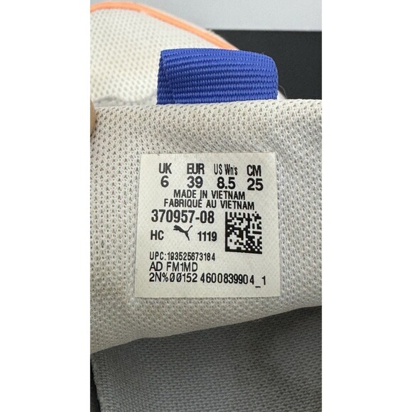 Puma Nova 2 Low Women's Sneakers White Pink Yellow Size 8.5 Retro 370957-08 - Picture 8 of 8